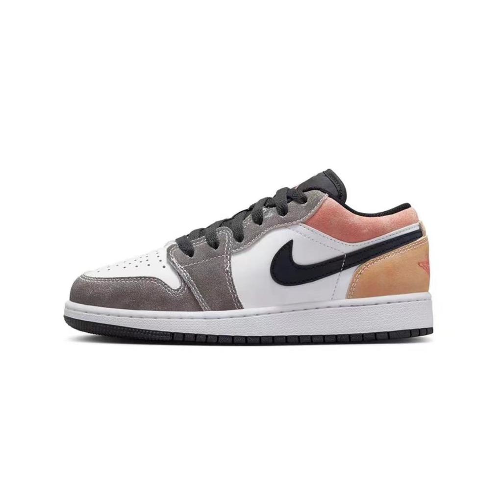 Jordan Air Jordan 1 Low Винтажные Баскетбольные Кроссовки Женские Черно-Розовые DX4374-008(Команда59-)