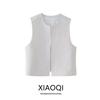 Fashion Style 2024 Spring/Summer New Arrival Women's Clothing All-Matching Sleeveless Quilted with Embroidery Vest Jacket 6895051 712