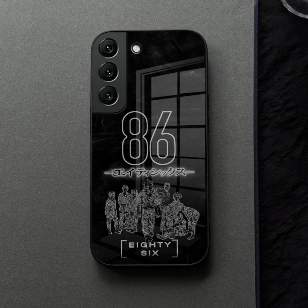 Чехол для телефона с изображением аниме 86 Eighty Six, стеклянный, для Samsung Galaxy S21 S26 S25 S22 S20 S24 S23 Ultra Fe Plus A16 A34 A54 A24 A53 Coque