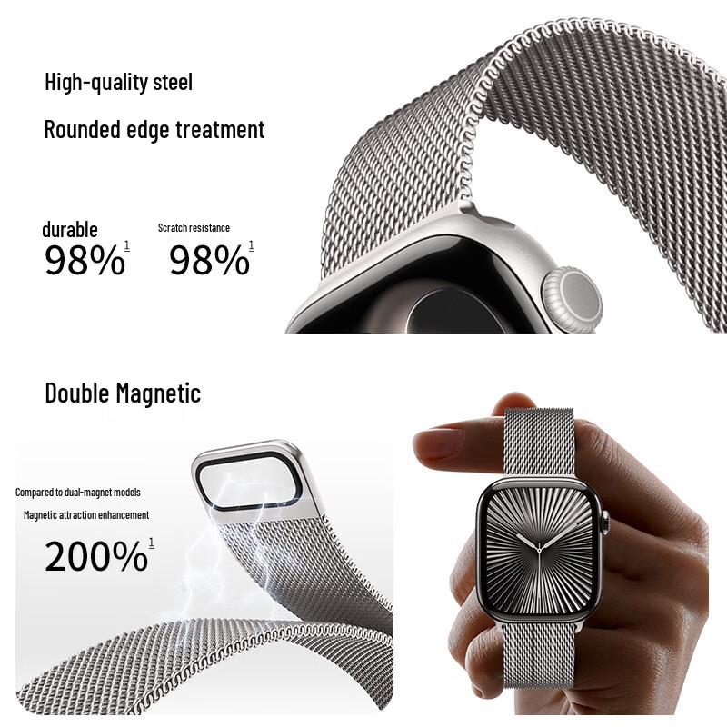 BHO Milanese Loop Stainless Steel Apple Watch Strap