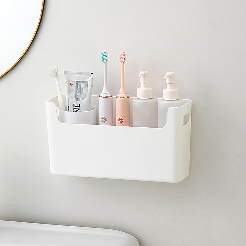 Внутренняя коробка для хранения на дверце кухонного шкафа, настенная, неперфорированная, внутренняя, с липкой пленкой, вешалка для хранения в ванной комнате