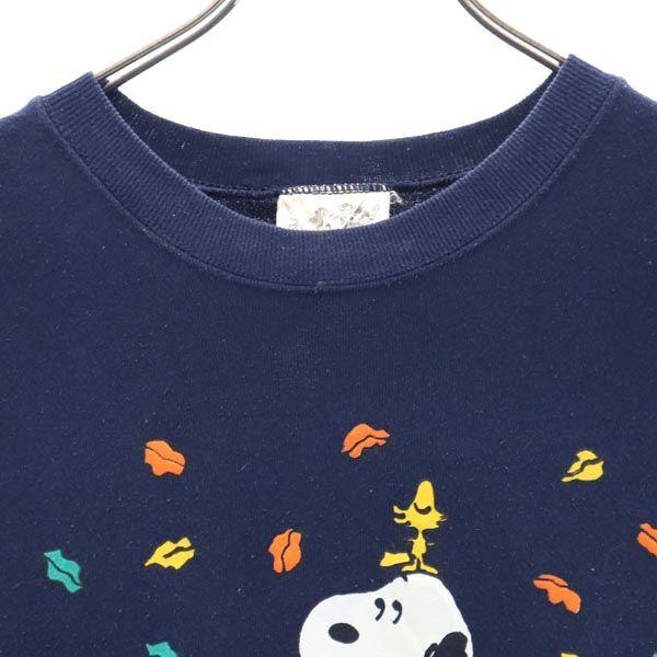 Peanuts Винтажный свитшот с длинным рукавом с логотипом, сделано в США, мужской, б/у