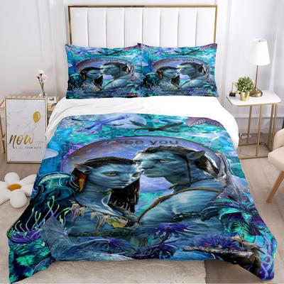 A-Аватар Узор из фильма Всесезонный пододеяльник Постельное белье Комплекты одеял Мягкий пододеяльник и наволочки Односпальный/Двуспальный/Квинсайз/Кингсайз