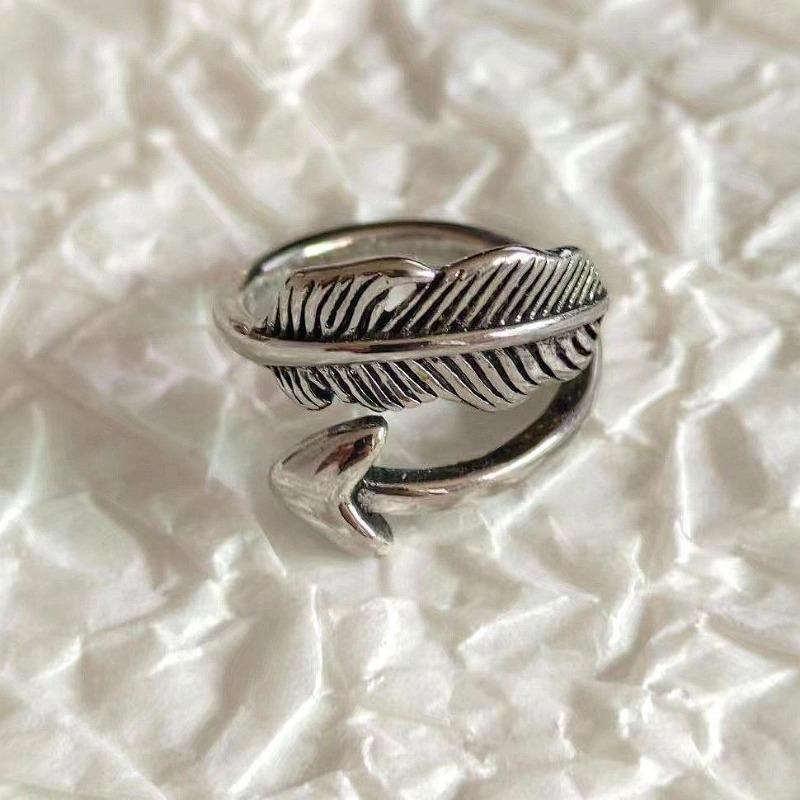 Простое ретро объемное кольцо с павлином женское кольцо