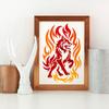 PET Hollow Out Drawing Painting Stencils, for DIY Scrapbook, Photo Album, Wolf, 297x210mm