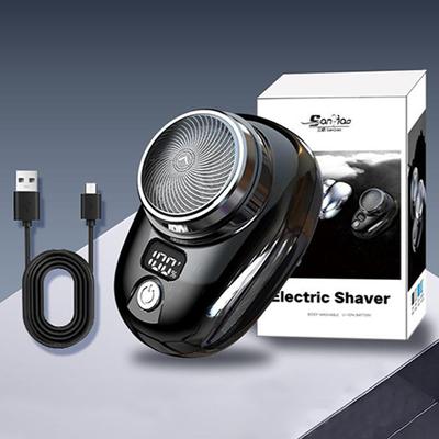 Мини-электрическая дорожная бритва для мужчин, карманный размер, моющаяся, перезаряжаемая, портативный безболезненный беспроводной триммер, нож для лица, бритва для бороды