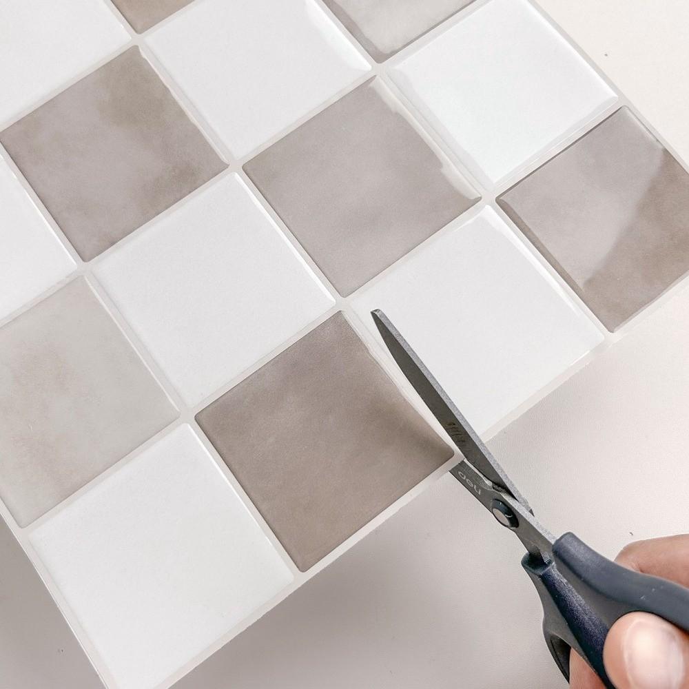 Waterproof Wallpaper Self-adhesive Stick Tile Peel and Stick Backsplash for Kitchen Bathroom