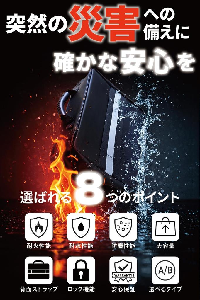 YULUQ Огнестойкая и водонепроницаемая сумка для документов с замком (Папка-гармошка А4, Черная)