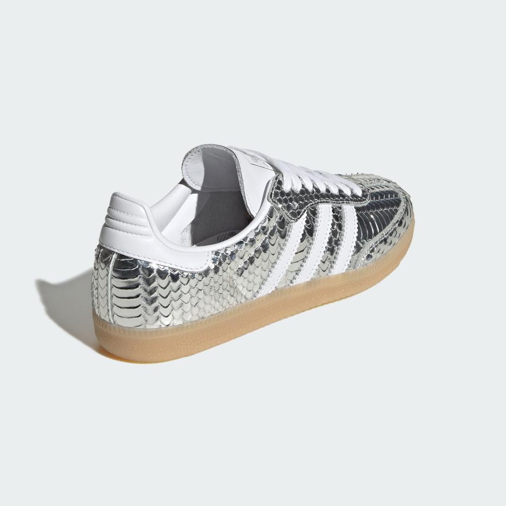 adidas SAMBA IH9016 Unisex Originals Sneakers Silver Metallic / Cloud White / Gum