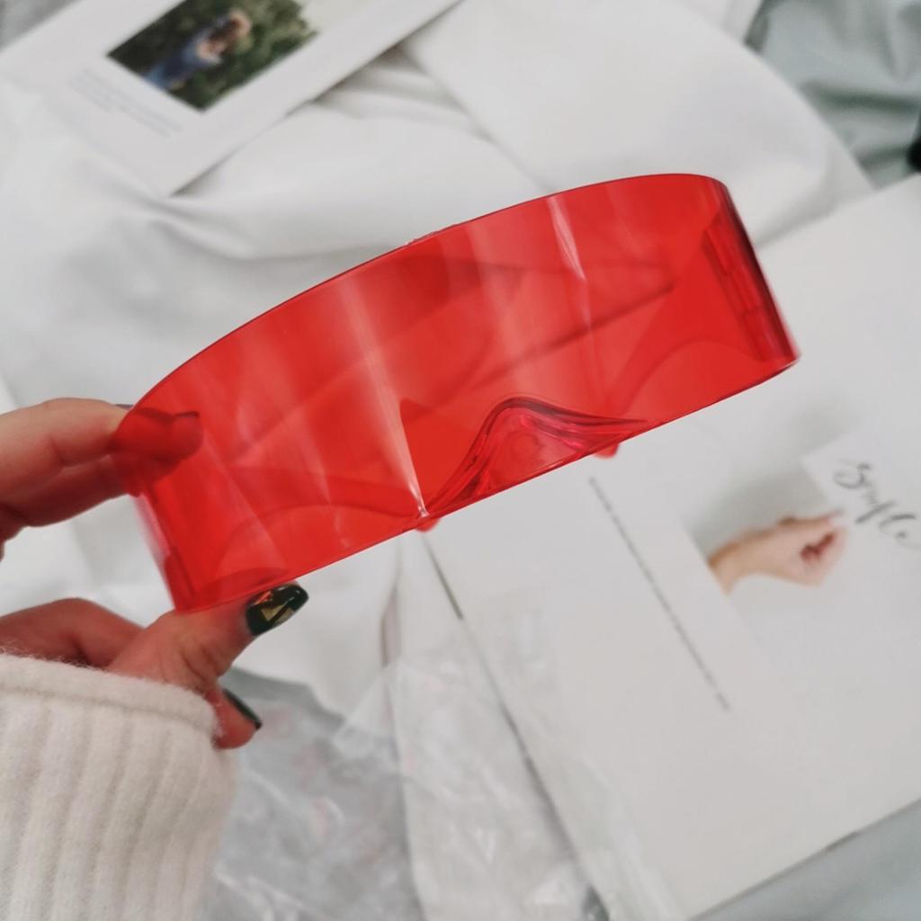 Солнцезащитные очки Futuristic Warrior: Модные интегрированные очки для вечеринок с персонализированной повязкой на голову