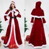 Christmas Costume Santa Claus Red Christmas Thickened Dress Ball Costume