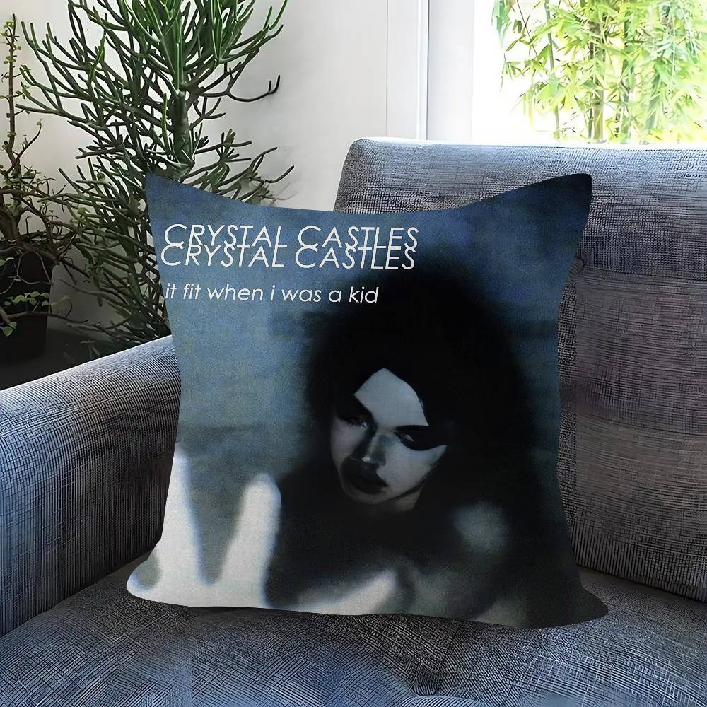 Anime Crystal Castles Band Pillow Anime Pillow Sofa Bed Head Pillow Cover Cushion Cover Fashion