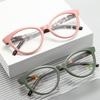Очки для чтения «кошачий глаз» для женщин, с большой оправой, с пружинной ногой, очки для чтения с высоким разрешением, женские