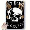 Harley Davidson Винтажный Мотоцикл Жестяная Металлическая Вывеска Настенное Искусство для Гаража Мужской Пещеры Бара Декор