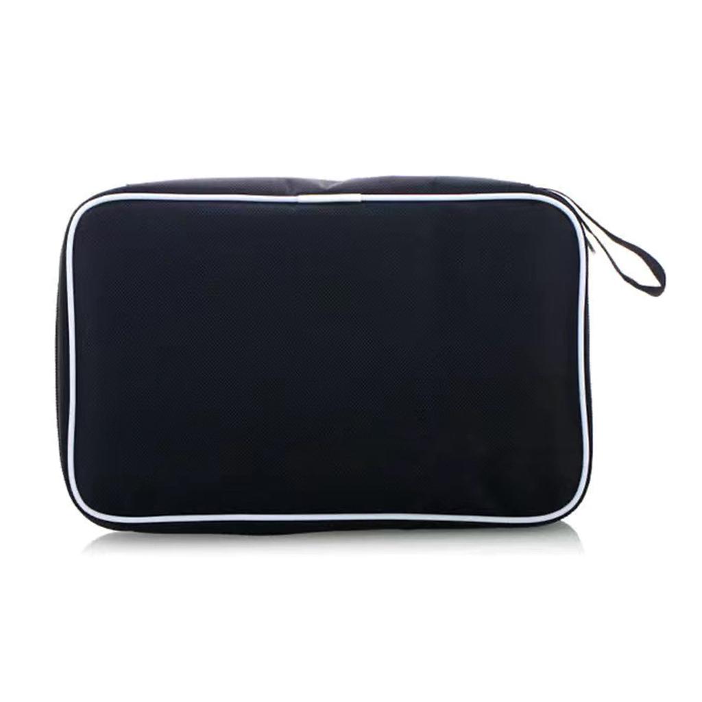 Table Tennis Racket Case Pingpong Bat Carry Bag Cover Hold 2 Paddles Table Tennis Balls Carrying Case for Indoor Outdoor