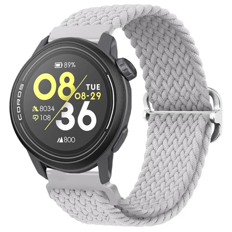Нейлоновый плетеный ремешок 20/22 мм для COROS APEX 4/PACE Pro/4 3 2 Регулируемый браслет для CMF Watch 3/2/1 Pro Suunto Race 2/S/Run