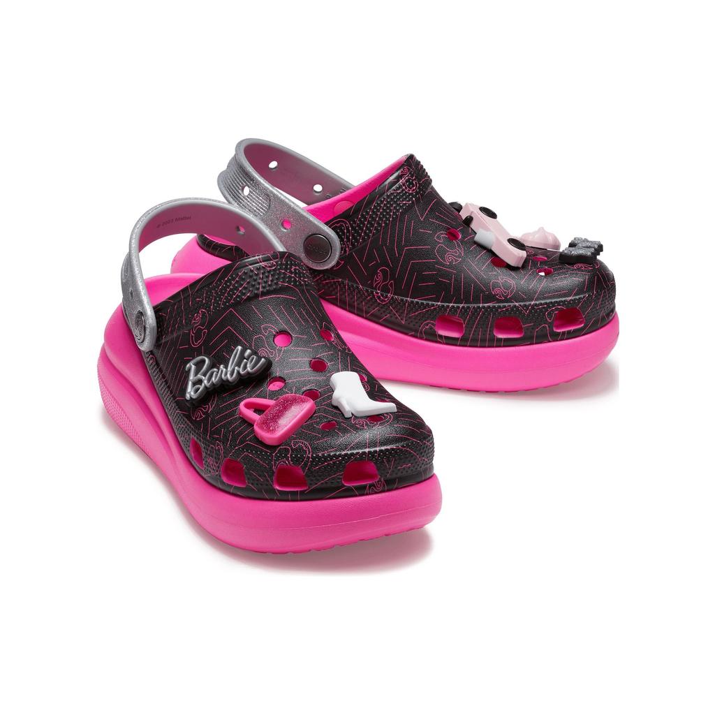 Barbie x Crocs Crush Clog Черный Розовый Мужские Кроссовки 208819-001