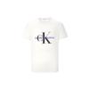 Футболка с коротким рукавом и логотипом 3D Jelly Print Crew Neck для мужчин, белые J317896