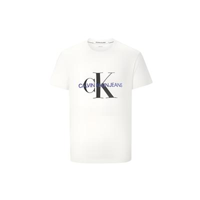 Футболка с коротким рукавом и логотипом 3D Jelly Print Crew Neck для мужчин, белые J317896