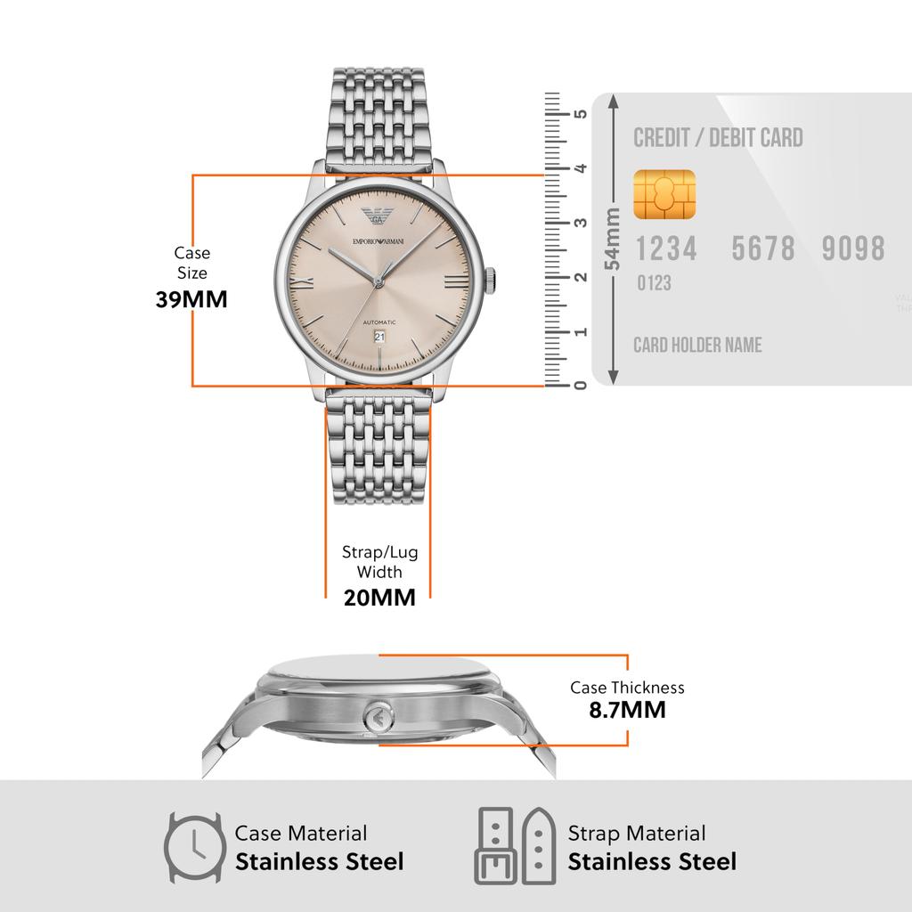 Часы Emporio Armani AR60082 Мужские Серебристые