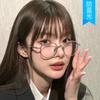 Korean Fashion Frames for Women Glasses Round Shape Blue Light Blocking Glasses for Women Campus Style Girls Eyewear
