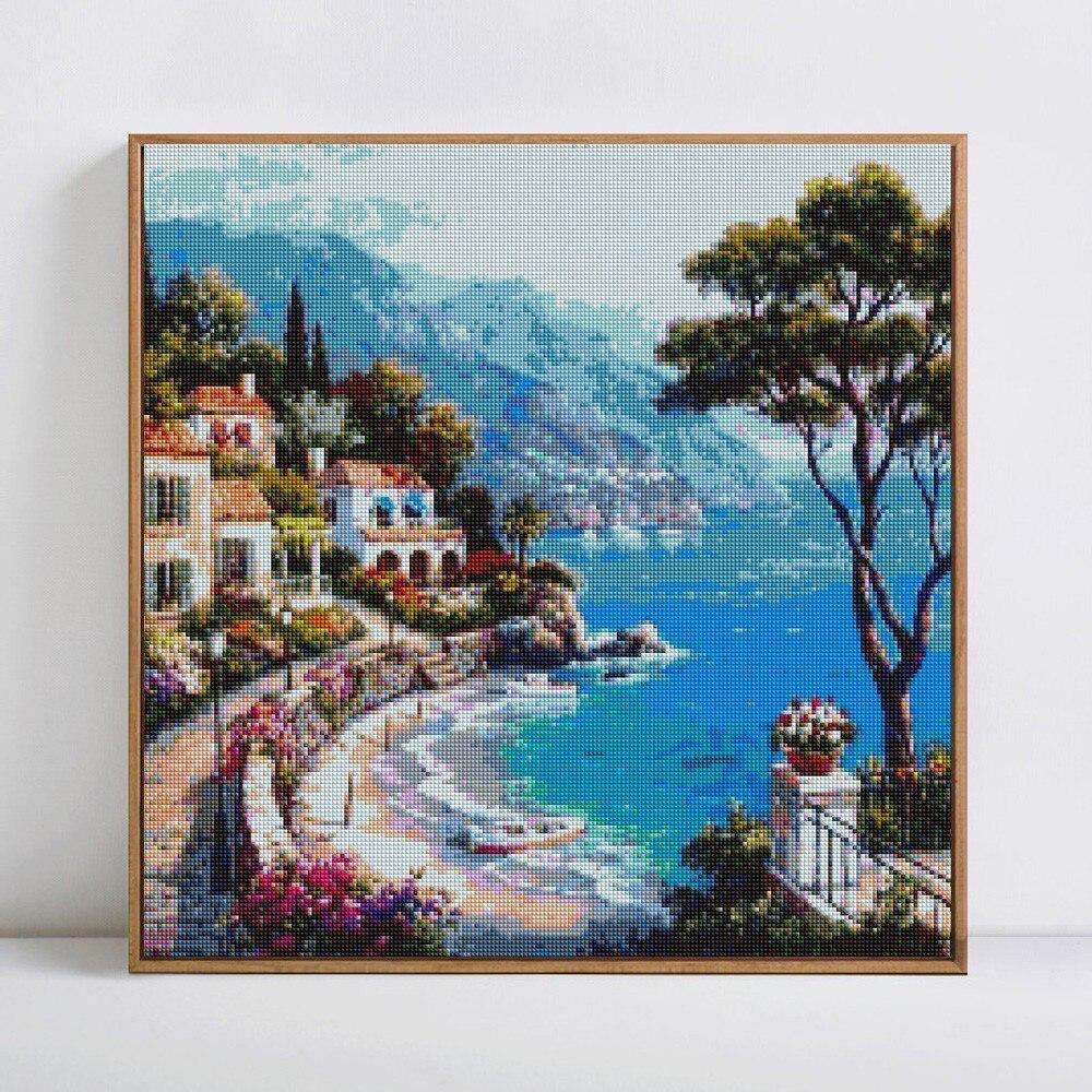 Алмазная картина Пейзаж 5D DIY Алмазная вышивка Живописная мозаика Краска