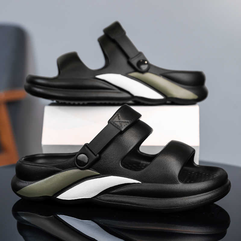 Мода Противоскользящие Без Задника Бренды Обувь Сандалии с Открытым Носком Мужские Резиновые Шлепанцы Кроссовки Спортивные Бренды Супер Бренд Сапатенис Тенус