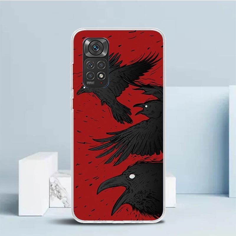 Японский Темный Дракон Татуировка Чехол для Телефона Для Xiaomi Redmi Note 15 14 14S 13 12S 12 Pro Plus 11S 11 11T 11E 10S 10 + Мягкий ТПУ Задняя Панель