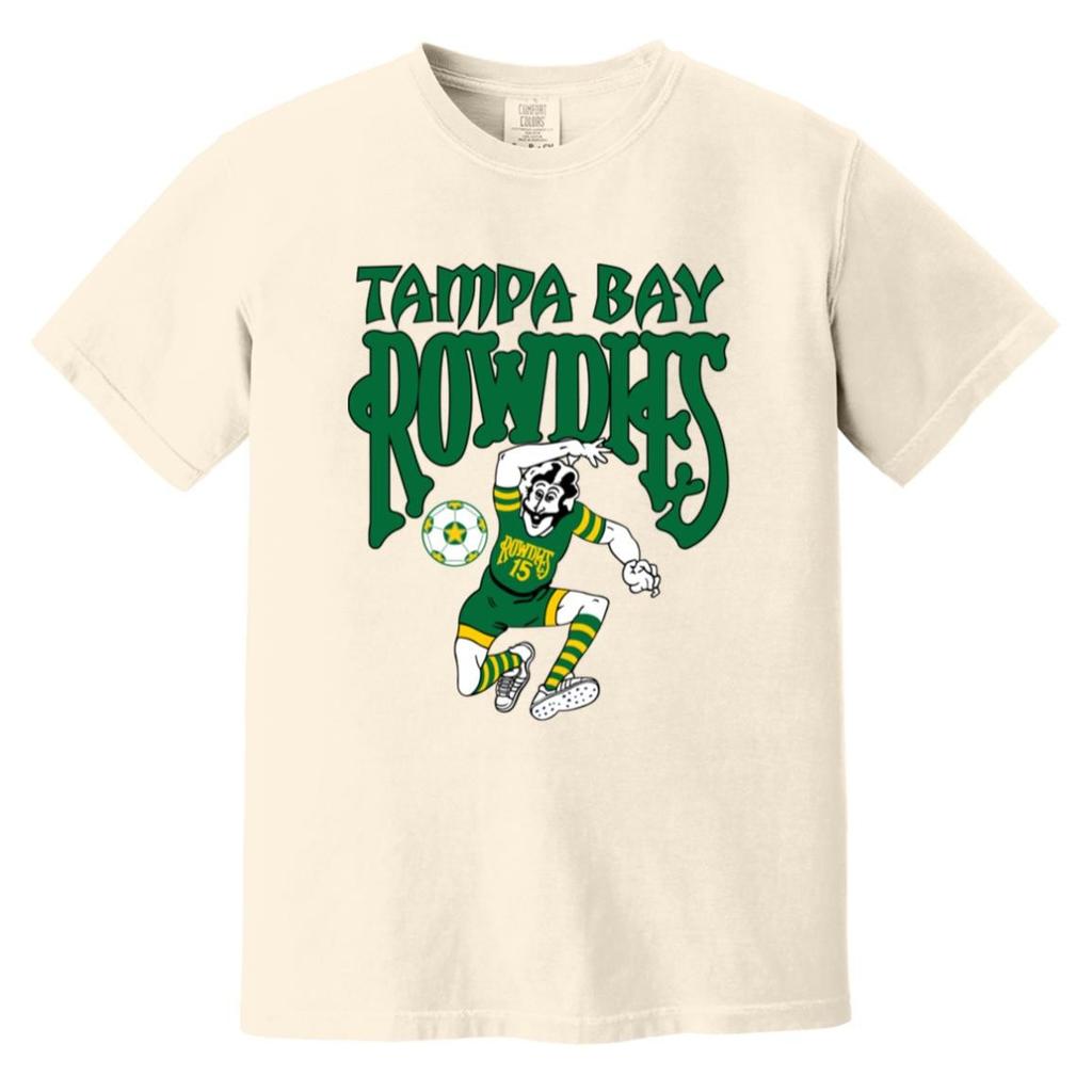 Tampa Bay Rowdies T-shirt Heavyweight Vintage Colors | NASL Soccer Team