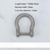 Horseshoes Carabiner Titanium Alloy D Bow Staples Shackle Key Ring  Outdoor Accessories