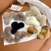 Fur Pure Color Korean Style Hair Clip Plush Hair Claw Leopard Grasp Clip Female Hair Accessories