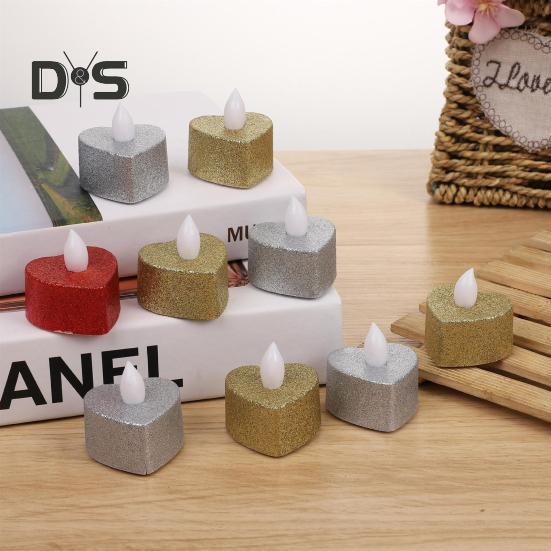 12 Pack Battery Operated Tea Light Candles Flickering Flameless LED Candle Lights Realistic Wicks Tabletop Lamp Decoration