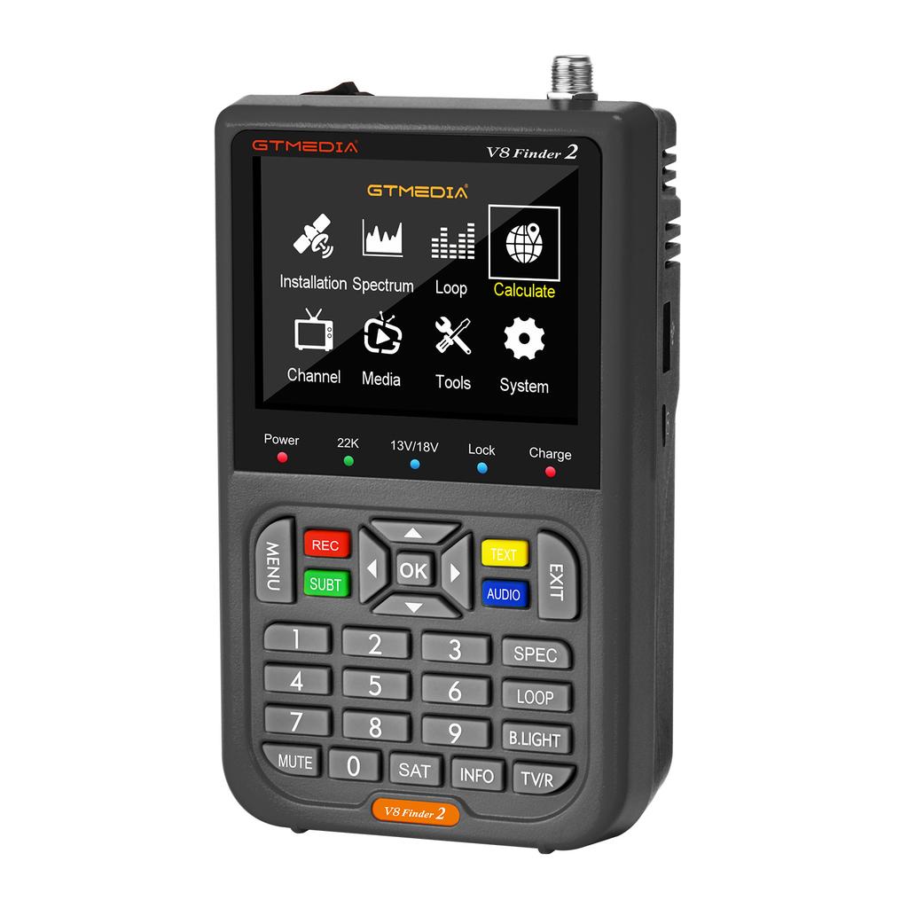 V8 Finder 2 Спутниковый искатель DVB-S/S2X 3,5-дюймовый ЖК-дисплей 1080P Порт Type C Satfinder VS Freesat Finder Meter Оптом