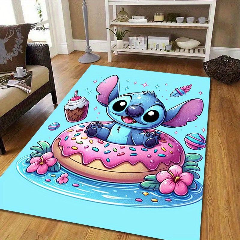 1pc Stitch Pattern Area Rug Soft Flannel Floor Mat for Living Room,Office,Bedroom and Carpet,Sofa Coffee Table Floor Mat