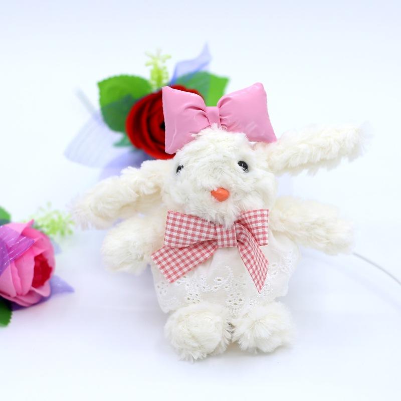 Плюшевая игрушка-кролик с петлями для ушей, куклы, подвеска для школьной сумки, брелок, плюшевый кролик для подвешивания