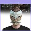 Маска Black Myth Wukong Устрашающая Латексная Половина Лица Аксессуар для Хэллоуина Идеально Подходит для Ролевых Игр