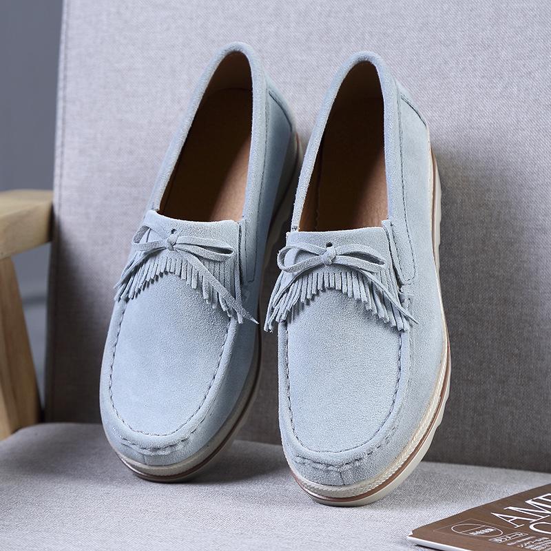 Весенние и осенние повседневные туфли на толстой подошве для женщин Pine Cake