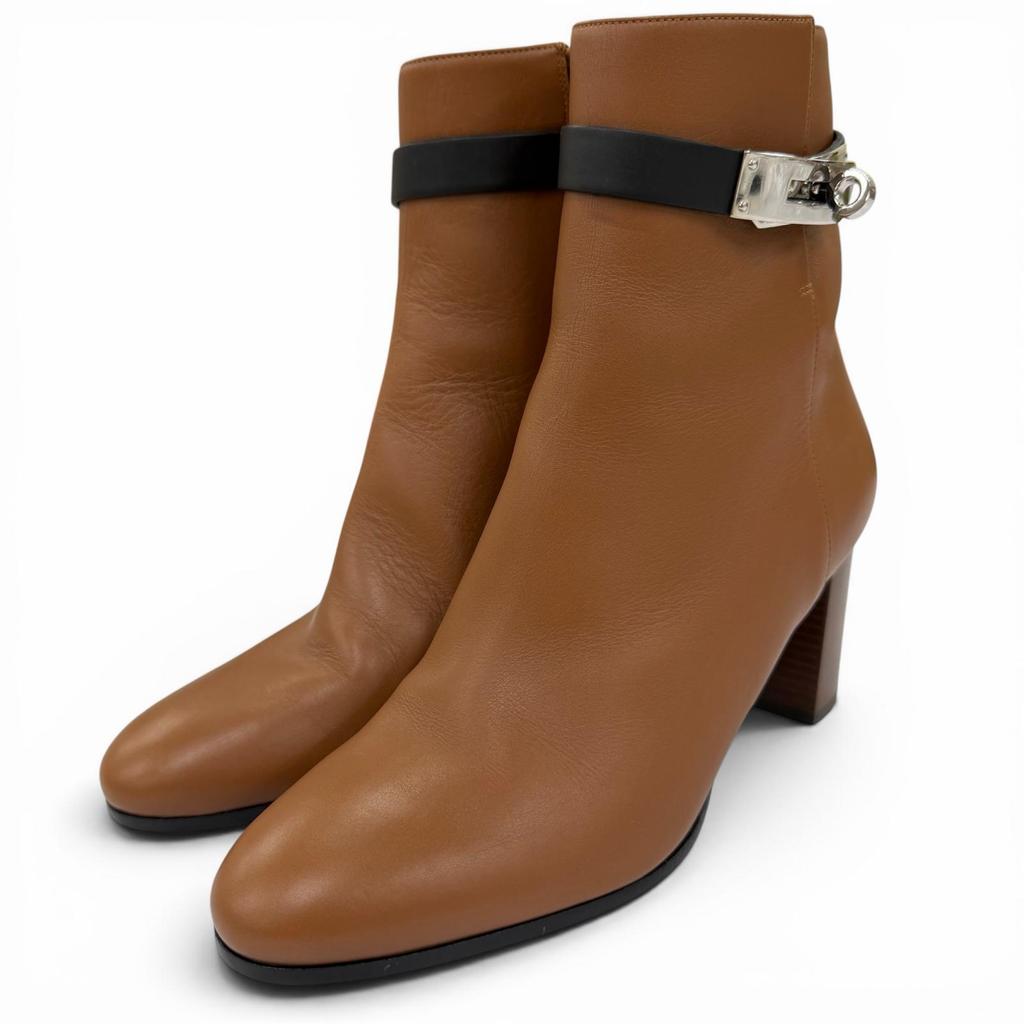 Excellent HERMES short boots Saint Germain Short Kelly boots Brown 37 182102Z Used