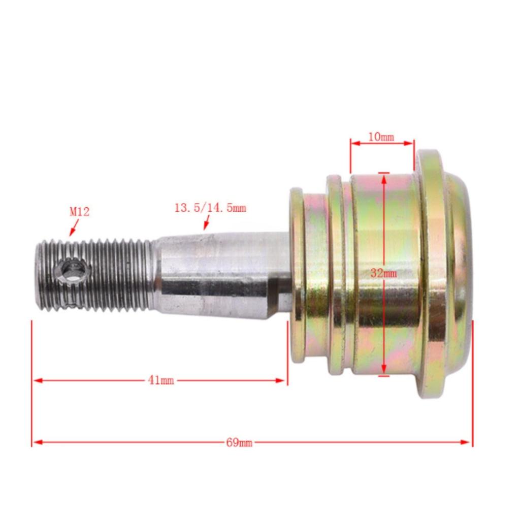 Wear-Resistant Ball Joint Assembly | Metal Construction, Threaded Mounting End,