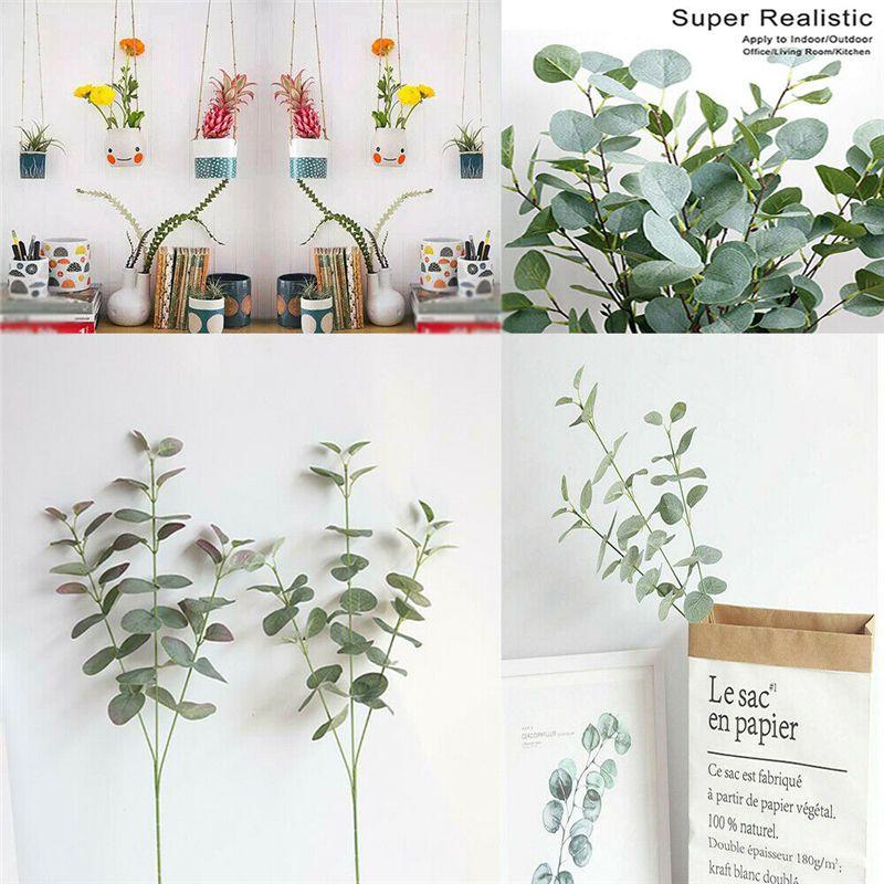 Lush Green 68cm Artificial Fake Leaf Eucalyptus Plant For Timeless Home Decor