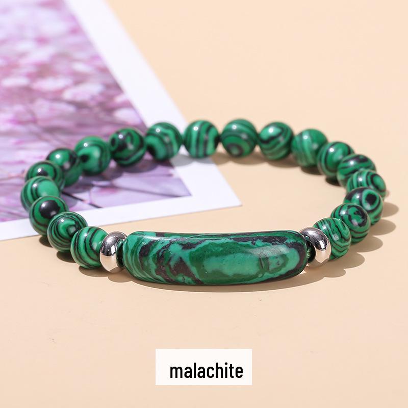 Браслет из розового кварца, зеленого авантюрина и тигрового глаза - Simple Fashion Jewelry