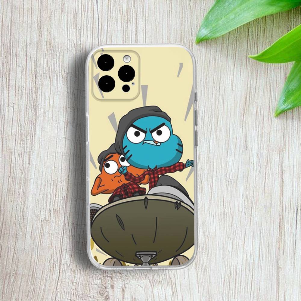 A-Amazing W-World Gumball Phone Case For iPhone 17,16,15,14,13,12,11 Pro,Max,Plus,X,XS,XR,SE4,E Mini Transparent Soft Cover