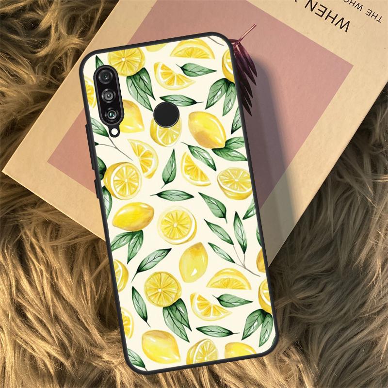 Фрукты Лимон Для Huawei Nova Y90 Y60 Y61 Y70 Y72 Y73 Y91 3i 7i 8i 11i 12i 9 10 SE P20 P30 P40 Lite Чехол