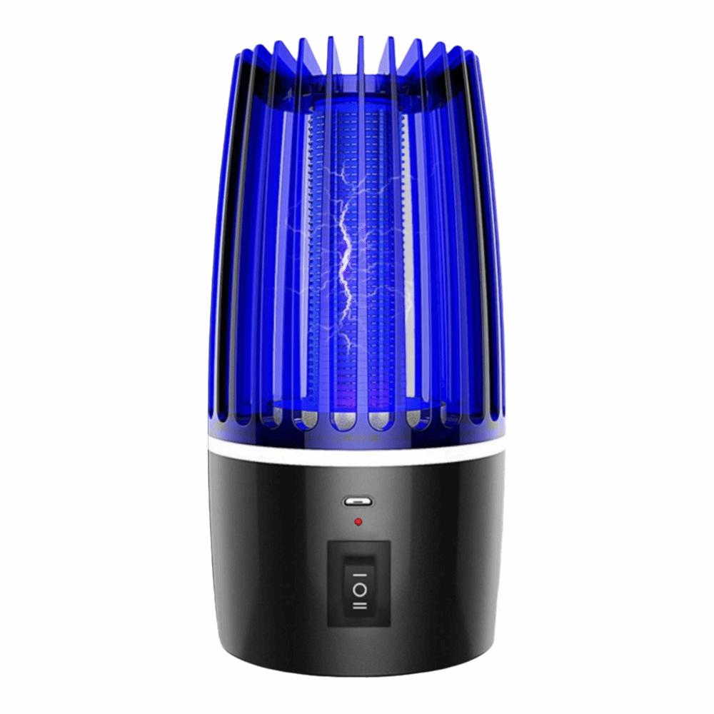 Portable Rechargeable Bug Zapper Electric Shock Insect Trap Dual-Use Mosquito Lamp Bedroom
