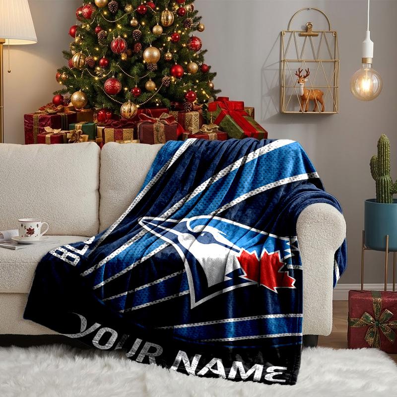 Custom Name Torontos baseball Blanket Bedding Blanket for Women Men, Soft Throw Blankets for Couch,Bed, picnic, Christmas gifts