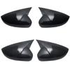 2x глянцевые черные / карбоновые боковые крышки зеркал заднего вида для VW Polo Mk5 6R 6C 2009-2017 Крышки зеркал автомобильные аксессуары