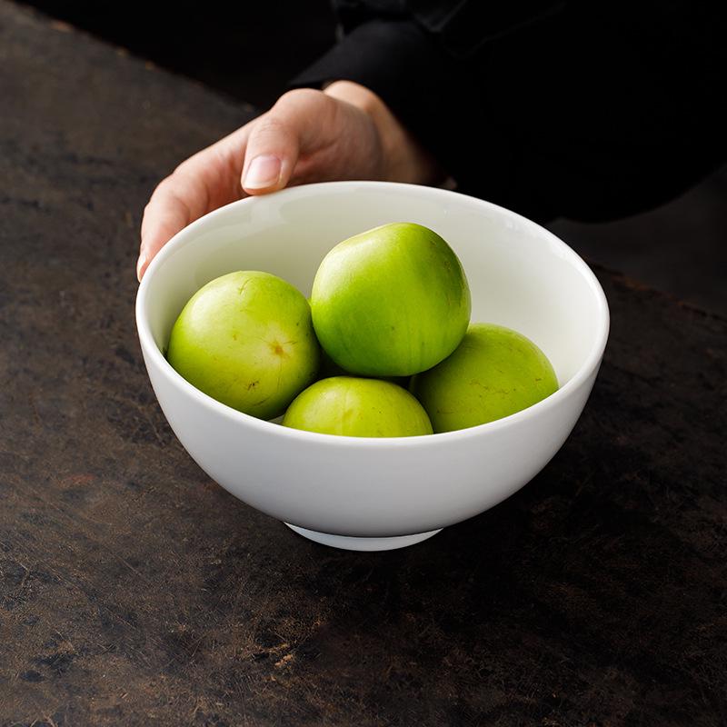 6,2-дюймовая суповая миска для лапши из белого фарфора цвета риса, 750 мл - Идеально подходит для салатов, десертов и небольших блюд с лапшой