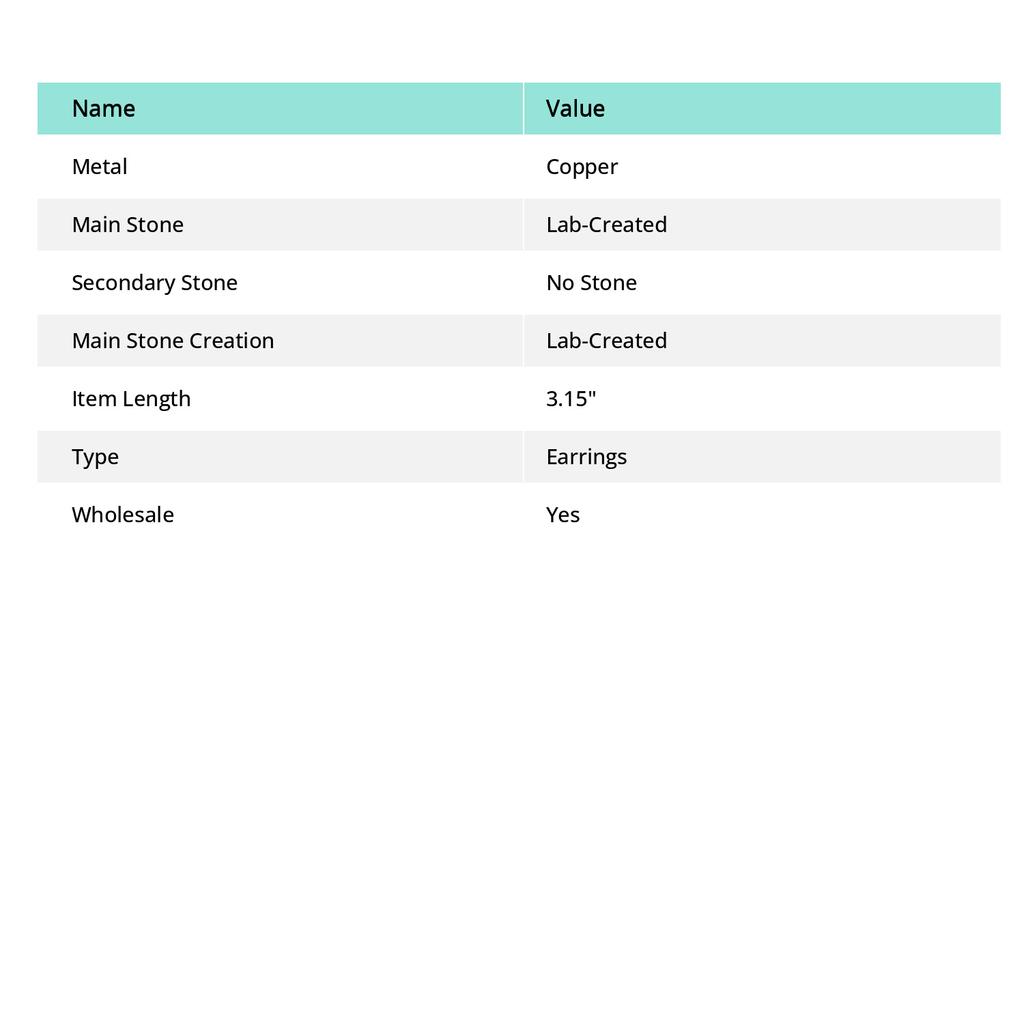 Ruby Zoisite Lab-Created Handmade Copper Wire Wrap Jewelry Earring 3.15 D4t41