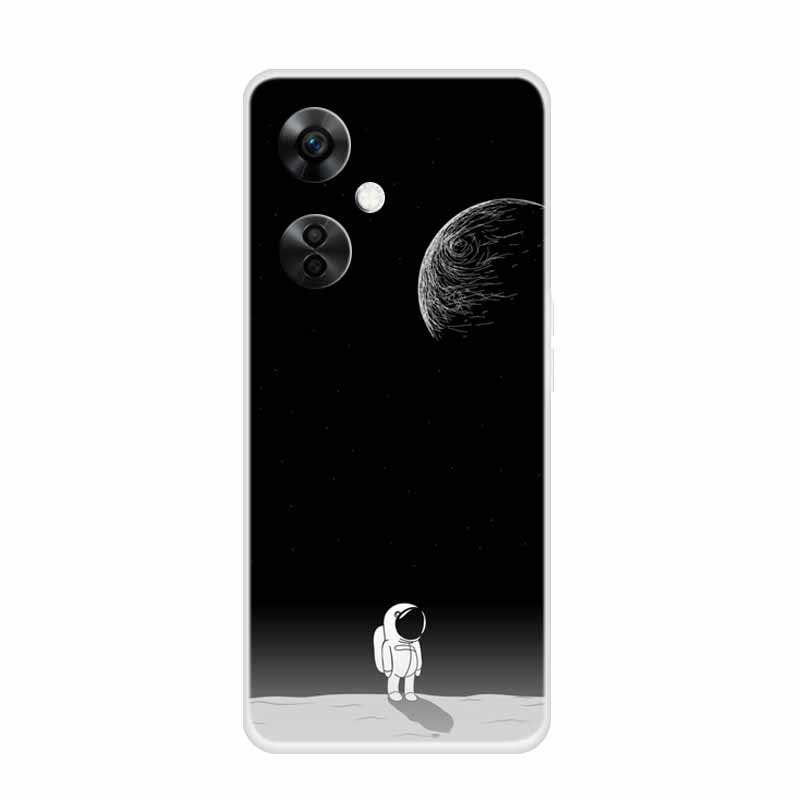 For OnePlus Nord CE 3 Lite 5G Cases Wolf Clear Soft TPU Silicone Phone Cover For One Plus Nord CE 3 5G Case Transparent Etui