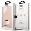 Etui do Samsung Galaxy S23 Ultra Karl Lagerfeld Silicone Choupette Różowe